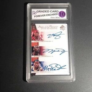 2007 UD SP Facs. Sign of The Times Sixes Auto James/Jordan/JOHNSON/GARNETT/BRYAN